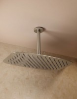Conjunto ducha empotrado termostático - níquel cepillado AREZZO de IMEX detalle