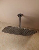 Conjunto ducha empotrado termostático - black gun metal AREZZO de IMEX detalle