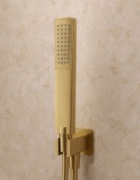 Conjunto ducha empotrado termostático - oro cepillado AREZZO de IMEX detalle