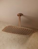 Conjunto ducha empotrado termostático - oro rosa cepillado AREZZO de IMEX detalle