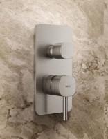 Conjunto ducha empotrado monomando - níquel cepillado AREZZO de IMEX detalle