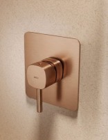 Set ducha 1 vía - oro rosa cepillado TOSCANA de IMEX detalle