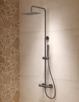 Columna de ducha monomando - black gun metal FIRENZE de IMEX ambiente