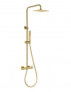 Columna de ducha monomando - oro cepillado FIRENZE de IMEX