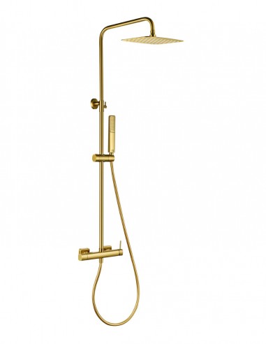 Columna de ducha monomando - oro cepillado FIRENZE de IMEX