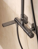 Columna de bañera monomando - black gun metal FIRENZE de IMEX detalle
