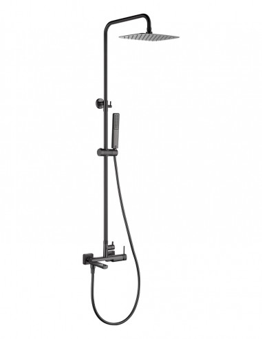 Columna de bañera monomando - black gun metal FIRENZE de IMEX