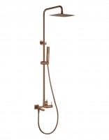 Columna de bañera monomando - oro rosa cepillado FIRENZE de IMEX