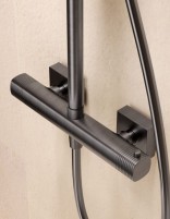 Columna de ducha termostática - black gun metal FIRENZE de IMEX  detalle