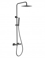 Columna de ducha termostática - black gun metal FIRENZE de IMEX