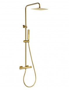 Columna de ducha termostática - oro cepillado FIRENZE de IMEX