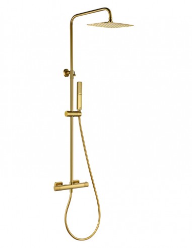 Columna de ducha termostática - oro cepillado FIRENZE de IMEX