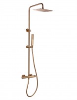 Columna de ducha termostática - oro rosa cepillado FIRENZE de IMEX