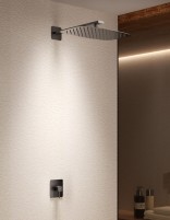 Conjunto ducha 1 vía - black gun metal FIRENZE de IMEX ambiente