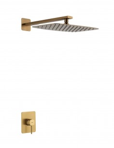 Conjunto ducha 1 vía - oro cepillado  FIRENZE de IMEX