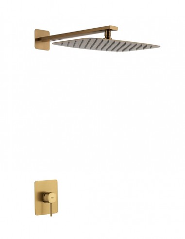 Conjunto ducha 1 vía - oro cepillado  FIRENZE de IMEX