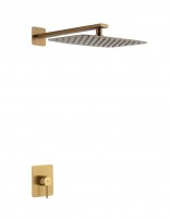 Conjunto ducha 1 vía - oro cepillado  FIRENZE de IMEX