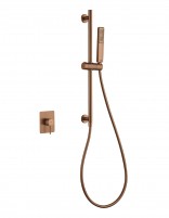 Set ducha 1 vía - oro rosa cepillado FIRENZE de IMEX