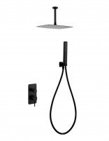 Conjunto ducha empotrado monomando - negro mate SASSARI de IMEX