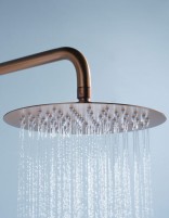 Conjunto ducha empotrado termostático - oro rosa cepillado BLESS de IMEX detalle