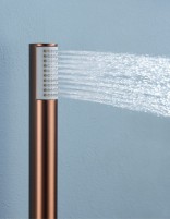 Conjunto ducha empotrado termostático - oro rosa cepillado BLESS de IMEX detalle
