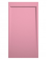 Plato de ducha con tapa rosa