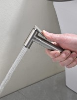 Ducha higiénica para bidé - níquel cepillado BLESS de IMEX detalle