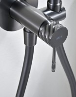Ducha higiénica para bidé - black gun metal BLESS de IMEX detalle