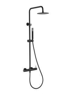 Conjunto de ducha monomando - negro mate GENOVA de IMEX