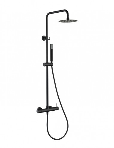 Conjunto de ducha monomando - negro mate GENOVA de IMEX