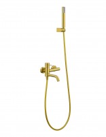 Set de baño monomando - oro cepillado GENOVA de IMEX