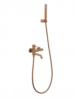 Set de baño monomando - oro rosa cepillado GENOVA de IMEX