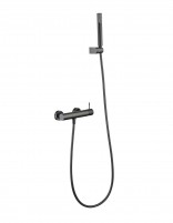 Set de ducha monomando - black gun metal GENOVA de Imex