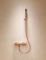 Set de ducha monomando - oro rosa cepillado GENOVA de Imex ambiente