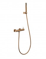 Set de ducha monomando - oro rosa cepillado GENOVA de Imex