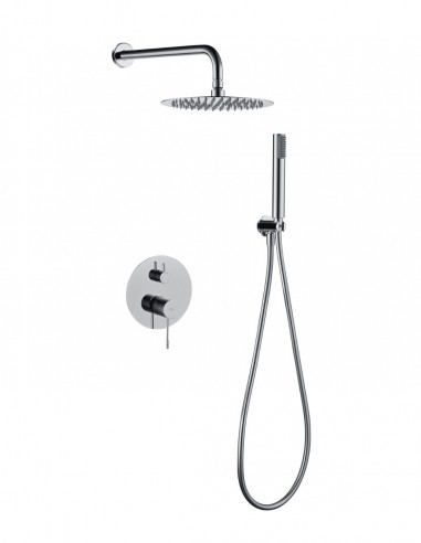 Conjunto ducha empotrado monomando - cromo GENOVA de Imex