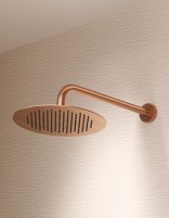 Conjunto ducha empotrado monomando - oro rosa cepillado GENOVA de Imex detalle
