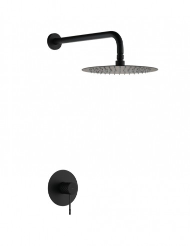 Set ducha 1 vía - negro mate GENOVA de IMEX