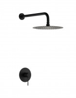 Set ducha 1 vía - negro mate GENOVA de IMEX