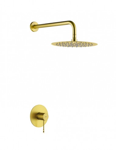 Set ducha 1 vía - oro cepillado GENOVA de IMEX