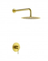 Set ducha 1 vía - oro cepillado GENOVA de IMEX