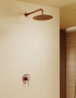 Set ducha 1 vía - oro rosa cepillado GENOVA de IMEX ambiente
