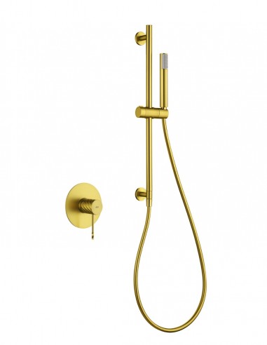 Set ducha 1 vía - oro cepillado GENOVA de IMEX