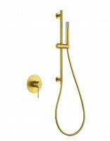 Set ducha 1 vía - oro cepillado GENOVA de IMEX