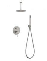 Conjunto ducha empotrado monomando - níquel cepillado PIAMONTE de Imex