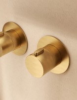 Conjunto ducha termostático empotrado - /oro rosa cepillado BOLONIA de Imex detalle