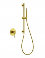 Set ducha 1 vía - oro cepillado LINE de IMEX