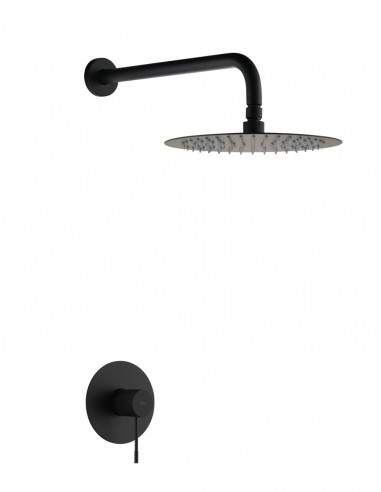 Set ducha 1 vía - negro mate LINE de IMEX