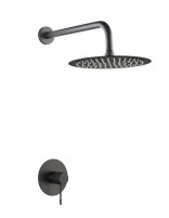 Set ducha 1 vía - black gun metal LINE de IMEX