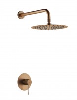 Set ducha 1 vía - oro rosa cepillado LINE de IMEX
